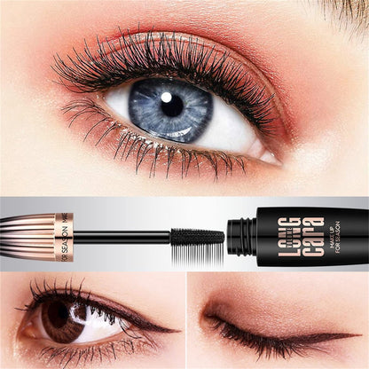 My Amazing Lashes 4D Silk Fiber Lash Mascara - Black, Volume & Length, Waterproof, Smudge Proof, Natural, Long Lasting