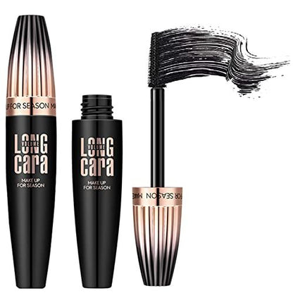My Amazing Lashes 4D Silk Fiber Lash Mascara - Black, Volume & Length, Waterproof, Smudge Proof, Natural, Long Lasting