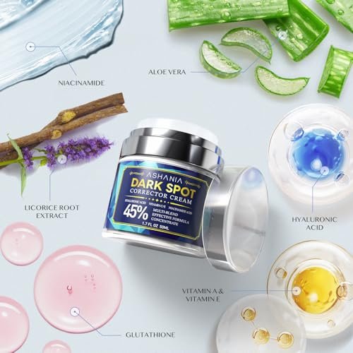 Ashania Dark Spot Corrector – Dark Spot Remover for Face & Body, Age Spot and Sun Spot Treatment, All Skin Types, 1.7 fl oz Avelisse