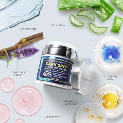Ashania Dark Spot Corrector – Dark Spot Remover for Face & Body, Age Spot and Sun Spot Treatment, All Skin Types, 1.7 fl oz Avelisse