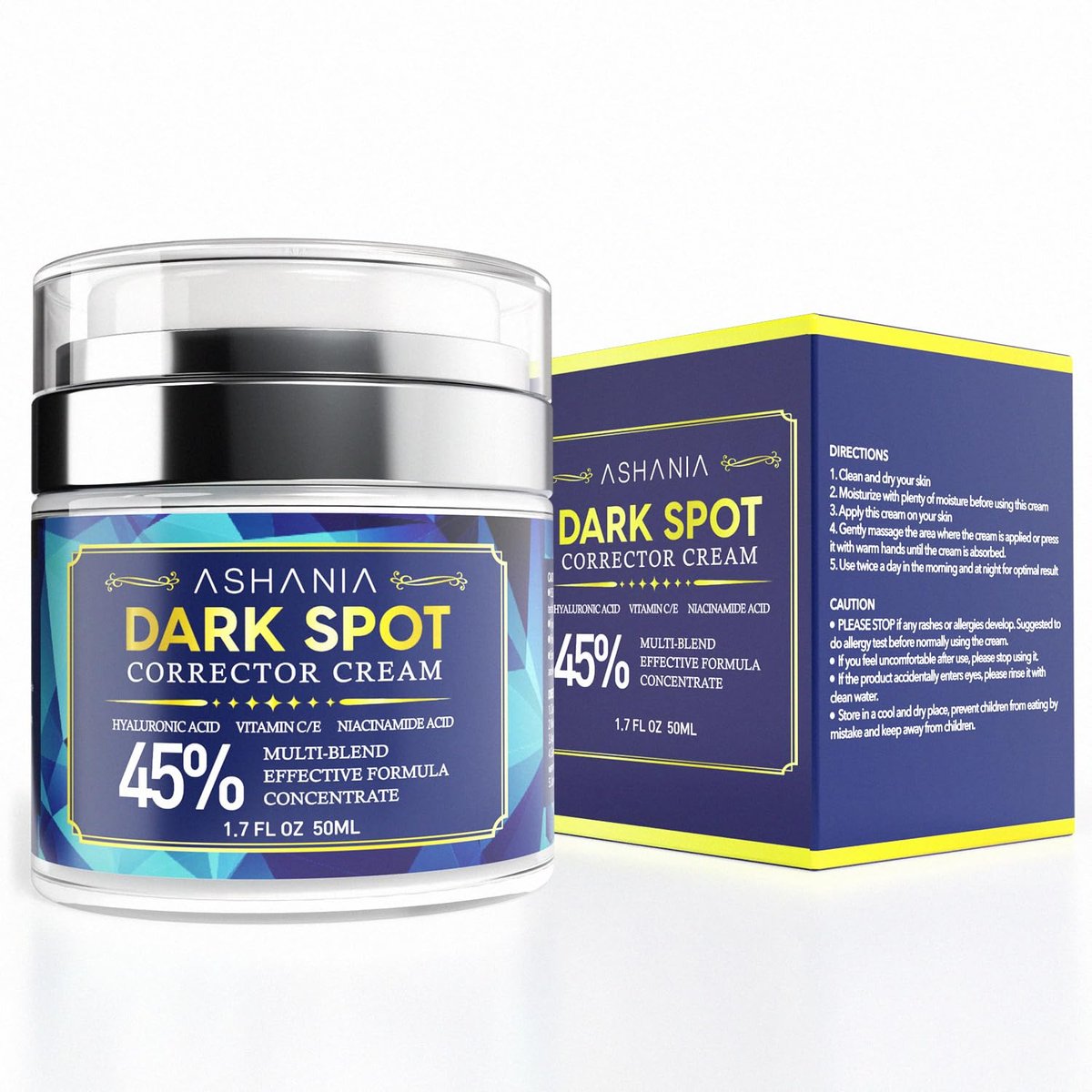 Ashania Dark Spot Corrector – Dark Spot Remover for Face & Body, Age Spot and Sun Spot Treatment, All Skin Types, 1.7 fl oz Avelisse