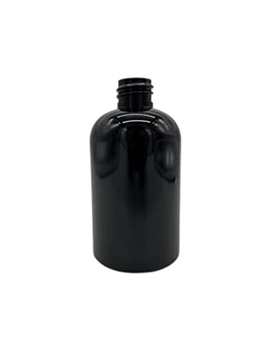 Natural Farms 4 oz Black Boston Plastic Bottles - 12 Pack Empty Refillable BPA Free Bottles with Black Press Down Disc Caps - Made in USA for Essential Oils, Aromatherapy - görsel 8