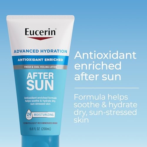 Eucerin Advanced Hydration After Sun Lotion for Face and Body, 6.8 Fl Oz – 24-Hour Moisture for Dry, Sun-Stressed Skin with Antioxidants - görsel 3
