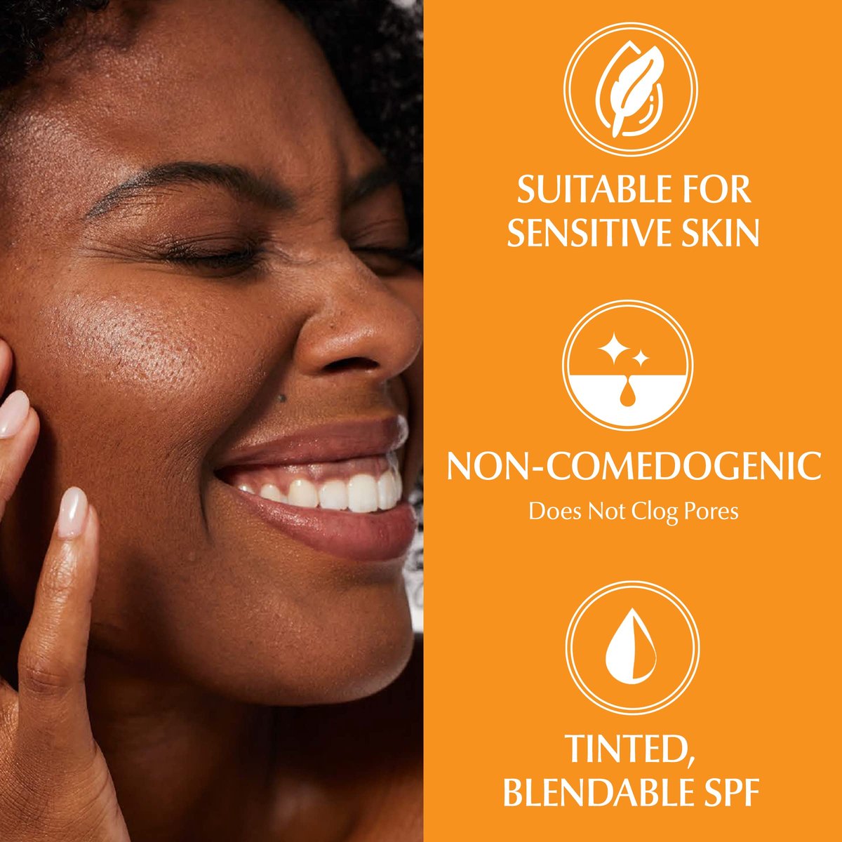 Eucerin Sun Tinted Sensitive Mineral Face Sunscreen Lotion SPF 35, Non-Comedogenic Mineral Sunscreen with Gentle Zinc Oxide Protection for Sensitive Skin, 1.7 Fl Oz Bottle Avelisse