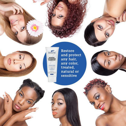 FRAGFRE Intense Hydrating Shampoo 8 oz - Fragrance Free Hypoallergenic Sulfate Free Moisturizing Shampoo for Sensitive Scalps & Color-Treated Hair Avelisse