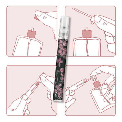 Facewegen 6-Pack Portable Travel Refillable Perfume Atomizer Bottles - 10ml Fragrance Spray Bottles for Women and Men