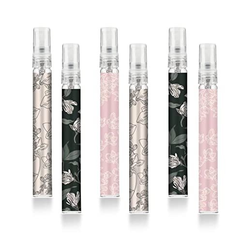 Facewegen 6-Pack Portable Travel Refillable Perfume Atomizer Bottles - 10ml Fragrance Spray Bottles for Women and Men - görsel 2