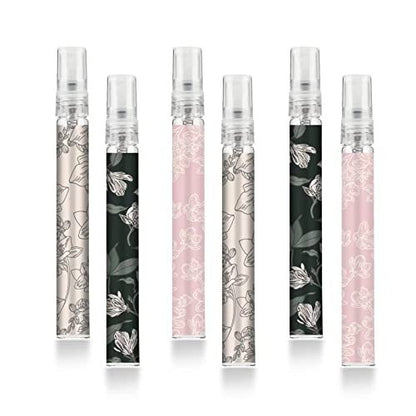 Facewegen 6-Pack Portable Travel Refillable Perfume Atomizer Bottles - 10ml Fragrance Spray Bottles for Women and Men