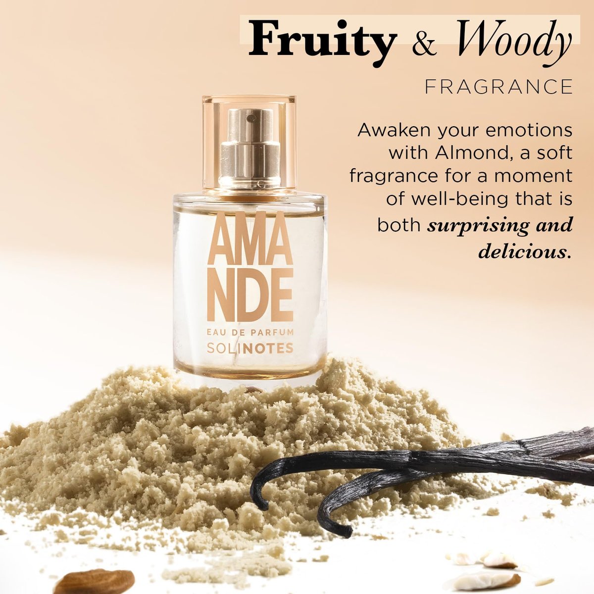 Solinotes Almond Eau de Parfum – Delicate Floral & Soothing Scent for Women and Men | 1.7 Fl Oz (50 ml) | Clean, Cruelty Free, Vegan, Made in France - görsel 3