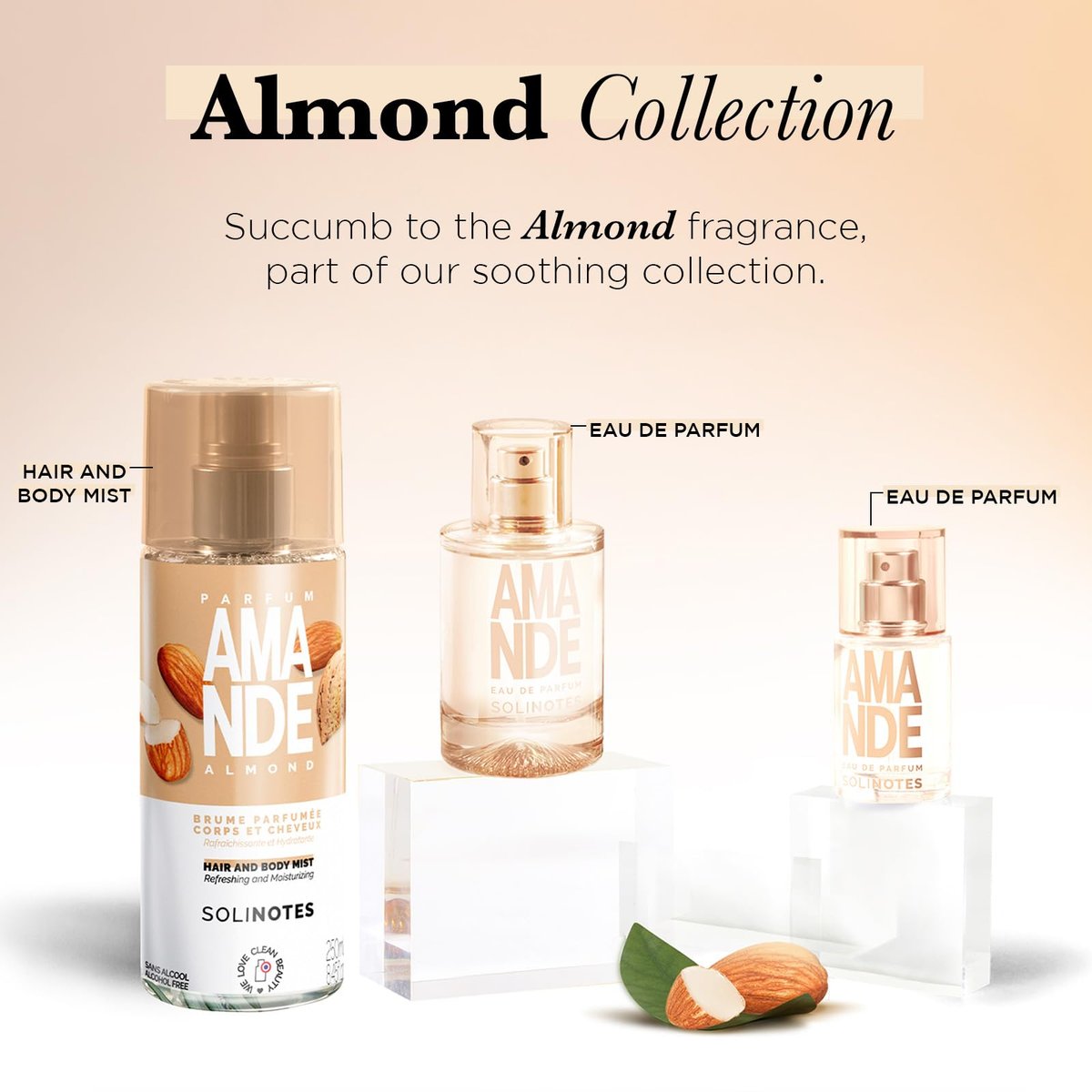 Solinotes Almond Eau de Parfum – Delicate Floral & Soothing Scent for Women and Men | 1.7 Fl Oz (50 ml) | Clean, Cruelty Free, Vegan, Made in France - görsel 11
