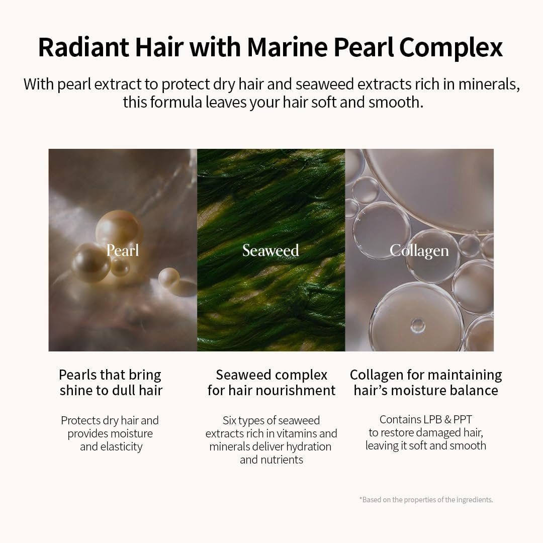 GROWUS Damage Therapy No-Wash Treatment Leave-In Conditioner Spray & Heat Protectant for Dry Damaged Hair - Anti-Frizz Detangler with Pearl Protein, Softness & Radiant Shine, 8.45 fl oz (Due Rose) - görsel 9
