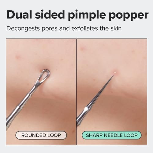 I DEW CARE Proper Popper Dual-Tip Pimple Tool – Stainless Steel Blackhead Remover & Blemish Extractor - görsel 8