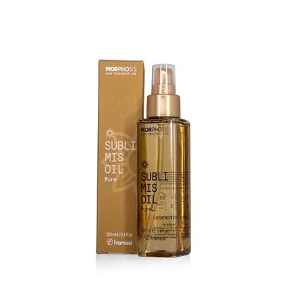 FRAMESI Morphosis Sublimis Pure Hair Oil 3.4 fl oz - Moisturizing & Revitalizing Treatment with Natural Ingredients, Color Safe Avelisse