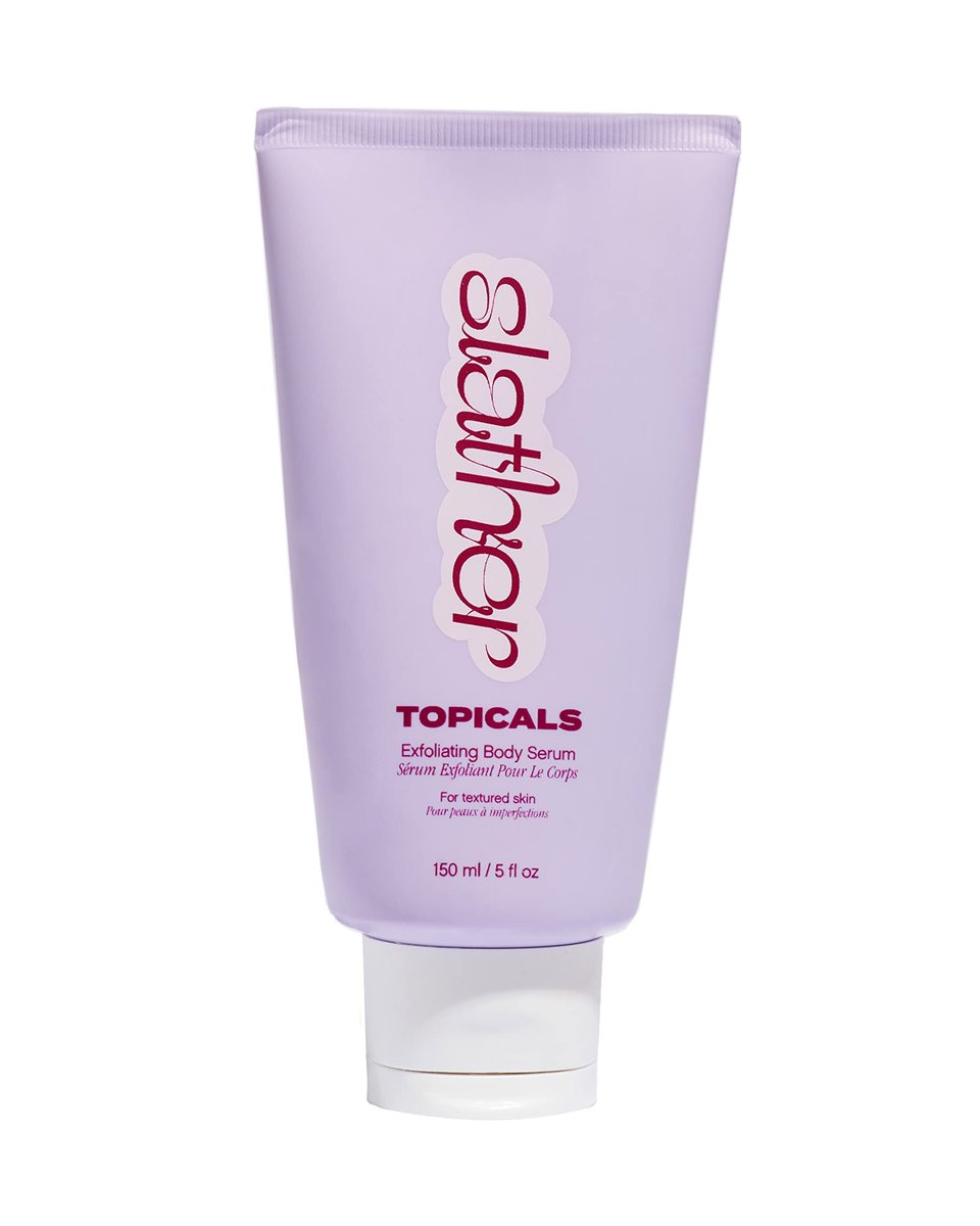 Topicals Slather Exfoliating Body Serum - With Retinol, Squalane, Urea and AHAs for Bumpy, Rough or Textured Skin - AHA Exfoliating Serum for Body (5 Fl Oz) Avelisse