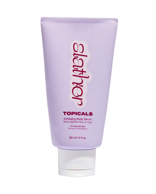Topicals Slather Exfoliating Body Serum - With Retinol, Squalane, Urea and AHAs for Bumpy, Rough or Textured Skin - AHA Exfoliating Serum for Body (5 Fl Oz) Avelisse