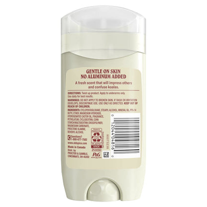 Old Spice GentleMan's Blend Aluminum Free Deodorant, Eucalyptus with Coconut Oil, 3 oz