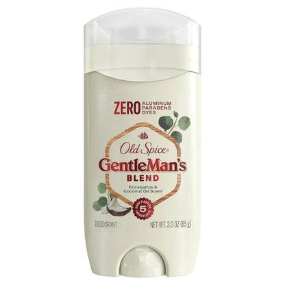 Old Spice GentleMan's Blend Aluminum Free Deodorant, Eucalyptus with Coconut Oil, 3 oz