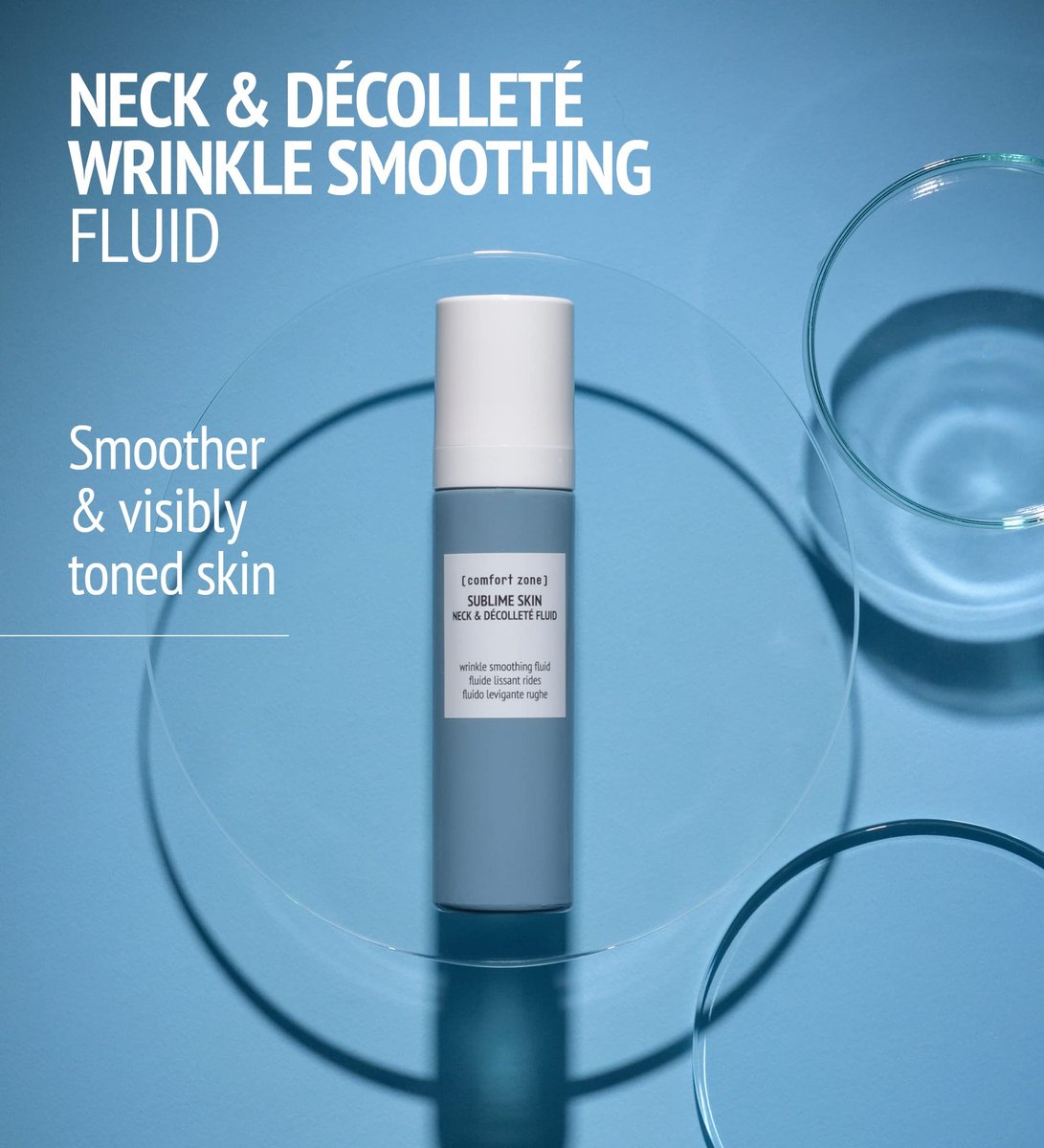 Comfort Zone Sublime Skin Neck & Decollete Fluid - Firming & Smoothing Cream for Mature & Dry Skin with Jojoba Seed & Achillea Extract, 2.03 Fl Oz - görsel 3