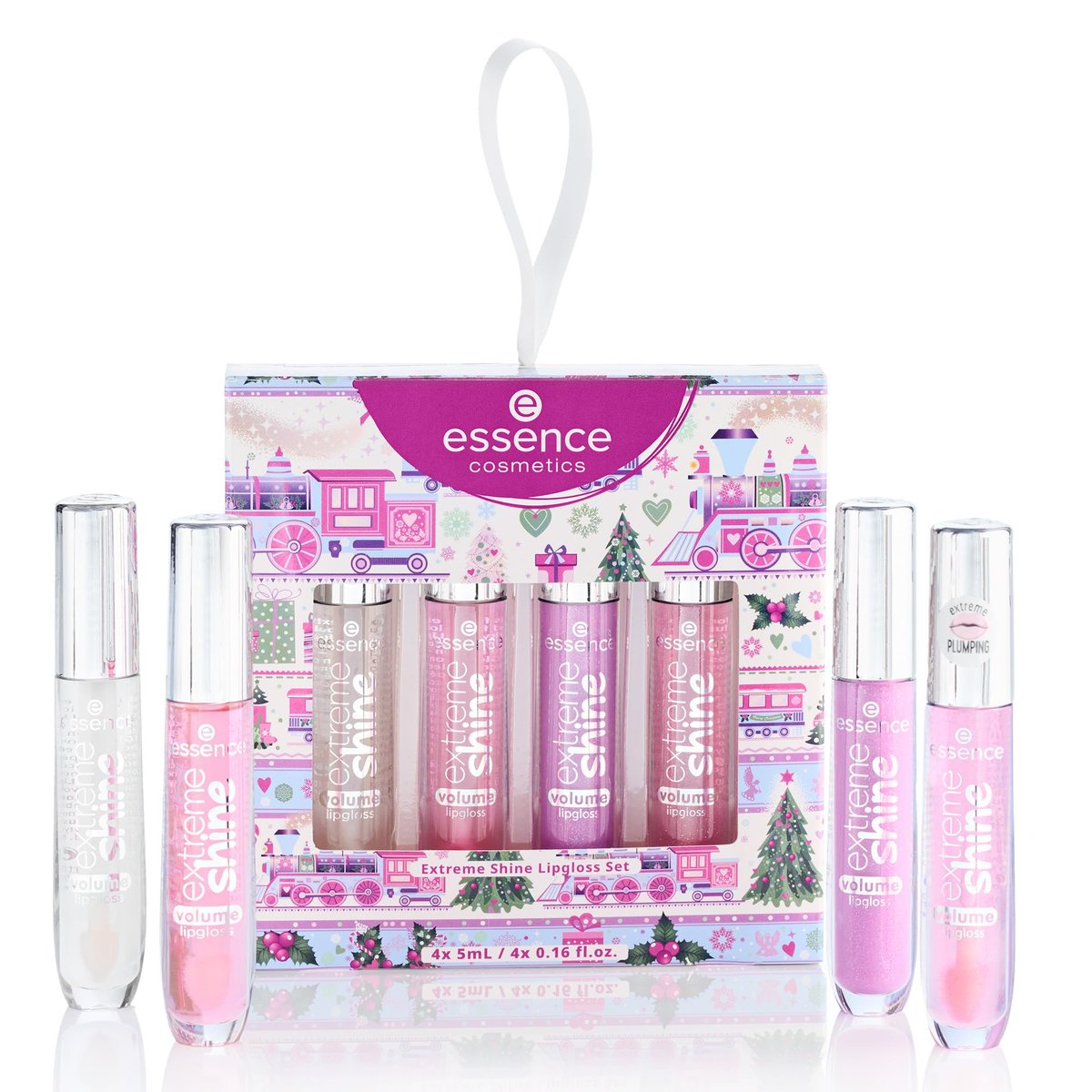 Essence Extreme Shine Volume Lipgloss Gift Set - 4 Shades in 1 Set, Vegan & Cruelty Free Lip Gloss Avelisse