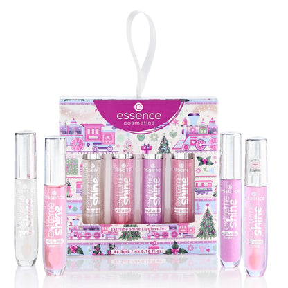 Essence Extreme Shine Volume Lipgloss Gift Set - 4 Shades in 1 Set, Vegan & Cruelty Free Lip Gloss Avelisse