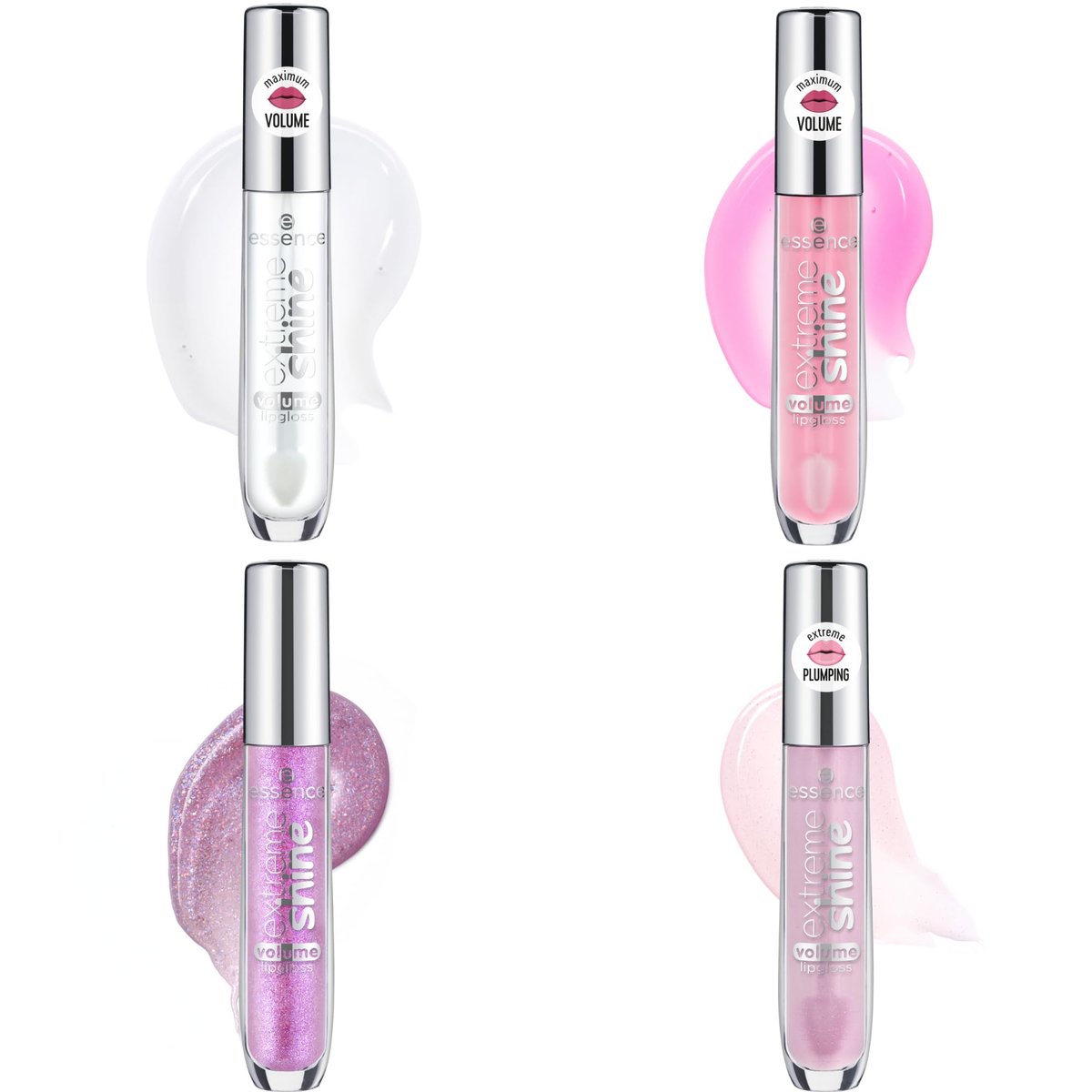 Essence Extreme Shine Volume Lipgloss Gift Set - 4 Shades in 1 Set, Vegan & Cruelty Free Lip Gloss Avelisse