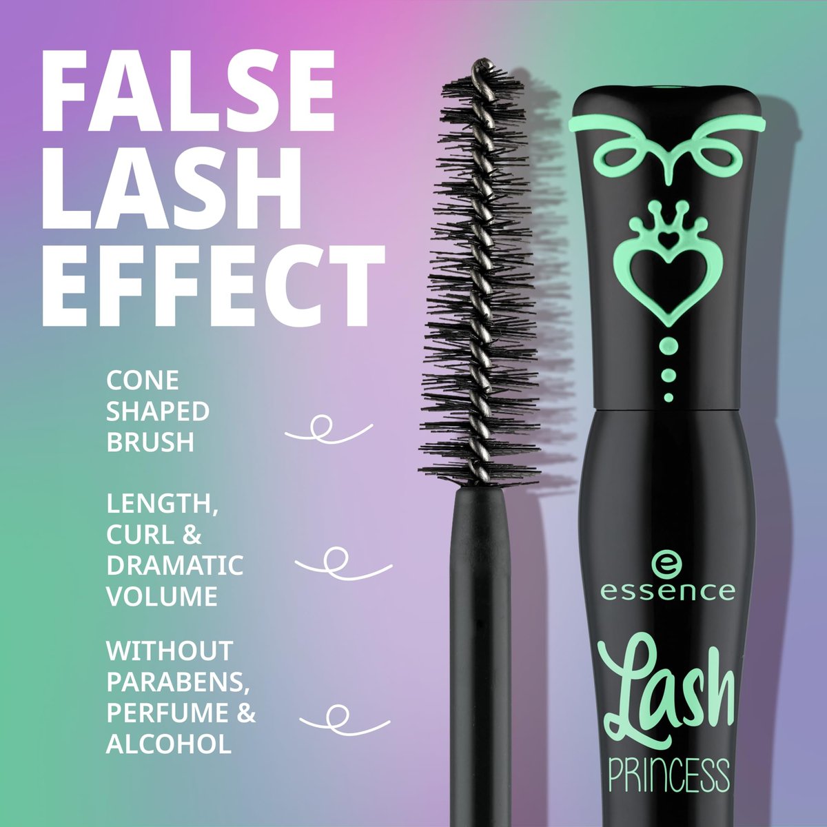 Essence Lash Princess Mascara Holiday Gift Set - 4 Vegan & Cruelty-Free Mascaras for False Lash Effect, Waterproof, Primer, Curl & Volume - Stocking Stuffer for Beauty Lovers - görsel 7