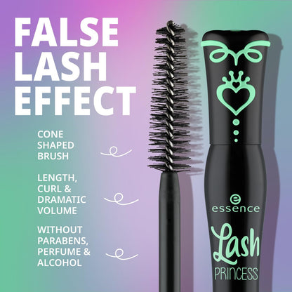 Essence Lash Princess Mascara Holiday Gift Set - 4 Vegan & Cruelty-Free Mascaras for False Lash Effect, Waterproof, Primer, Curl & Volume - Stocking Stuffer for Beauty Lovers