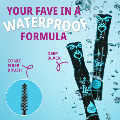 Essence Lash Princess Mascara Holiday Gift Set - 4 Vegan & Cruelty-Free Mascaras for False Lash Effect, Waterproof, Primer, Curl & Volume - Stocking Stuffer for Beauty Lovers