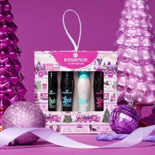 Essence Lash Princess Mascara Holiday Gift Set - 4 Vegan & Cruelty-Free Mascaras for False Lash Effect, Waterproof, Primer, Curl & Volume - Stocking Stuffer for Beauty Lovers - görsel 6