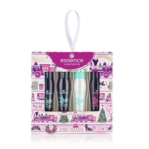 Essence Lash Princess Mascara Holiday Gift Set - 4 Vegan & Cruelty-Free Mascaras for False Lash Effect, Waterproof, Primer, Curl & Volume - Stocking Stuffer for Beauty Lovers - görsel 2