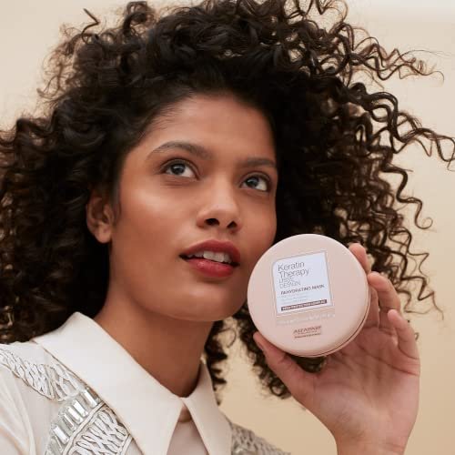 Alfaparf Milano Lisse Design Keratin Therapy Rehydrating Hair Mask - Post Keratin Treatment Deep Conditioner for Frizz Control & Moisture - 6.7 oz Avelisse