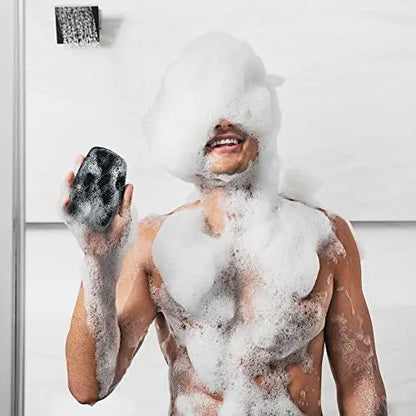 MANSCAPED® The Body Buffer Premium Silicone Scrubber - Nourishing, Cleaning & Exfoliating Body Brush for Shower Avelisse
