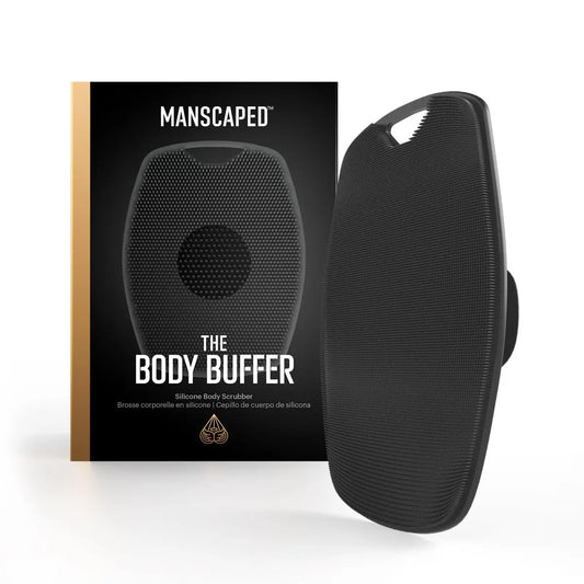 MANSCAPED® The Body Buffer Premium Silicone Scrubber - Nourishing, Cleaning & Exfoliating Body Brush for Shower Avelisse