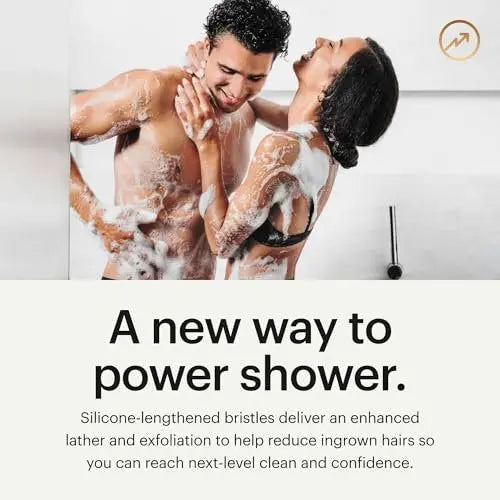 MANSCAPED® The Body Buffer Premium Silicone Scrubber - Nourishing, Cleaning & Exfoliating Body Brush for Shower Avelisse