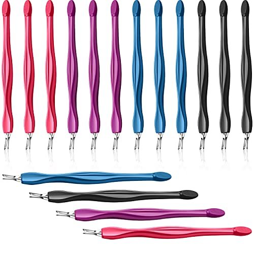 Professional V-Shaped Cuticle Pusher & Trimmer Set - 12-Piece Manicure Kit for Dead Skin Removal, Toe Nail Care, Home & Salon Use - görsel 2