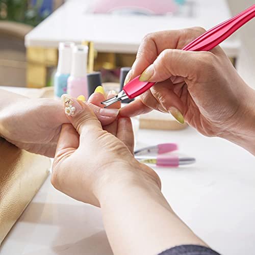 Professional V-Shaped Cuticle Pusher & Trimmer Set - 12-Piece Manicure Kit for Dead Skin Removal, Toe Nail Care, Home & Salon Use - görsel 10