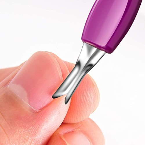 Professional V-Shaped Cuticle Pusher & Trimmer Set - 12-Piece Manicure Kit for Dead Skin Removal, Toe Nail Care, Home & Salon Use - görsel 6