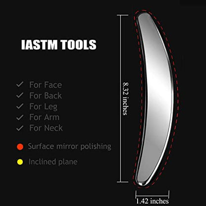 BYYDDIY 3-in-1 Stainless Steel Muscle Scraper Tool Set – Scraping Massage Tools for Physical Therapy, Derma Edge & Gua Sha Massage Avelisse