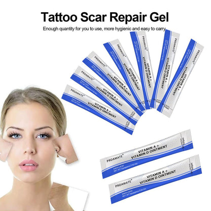 Proamate 50-Pack Tattoo Aftercare Cream & Scar Repair Gel – Microblading Ointment with Vitamin A & D for Healing