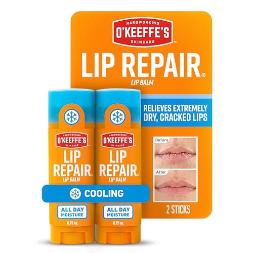 O'Keeffe's Lip Repair Lip Balm Twin Pack – Cooling Relief for Dry, Cracked Lips - görsel 2