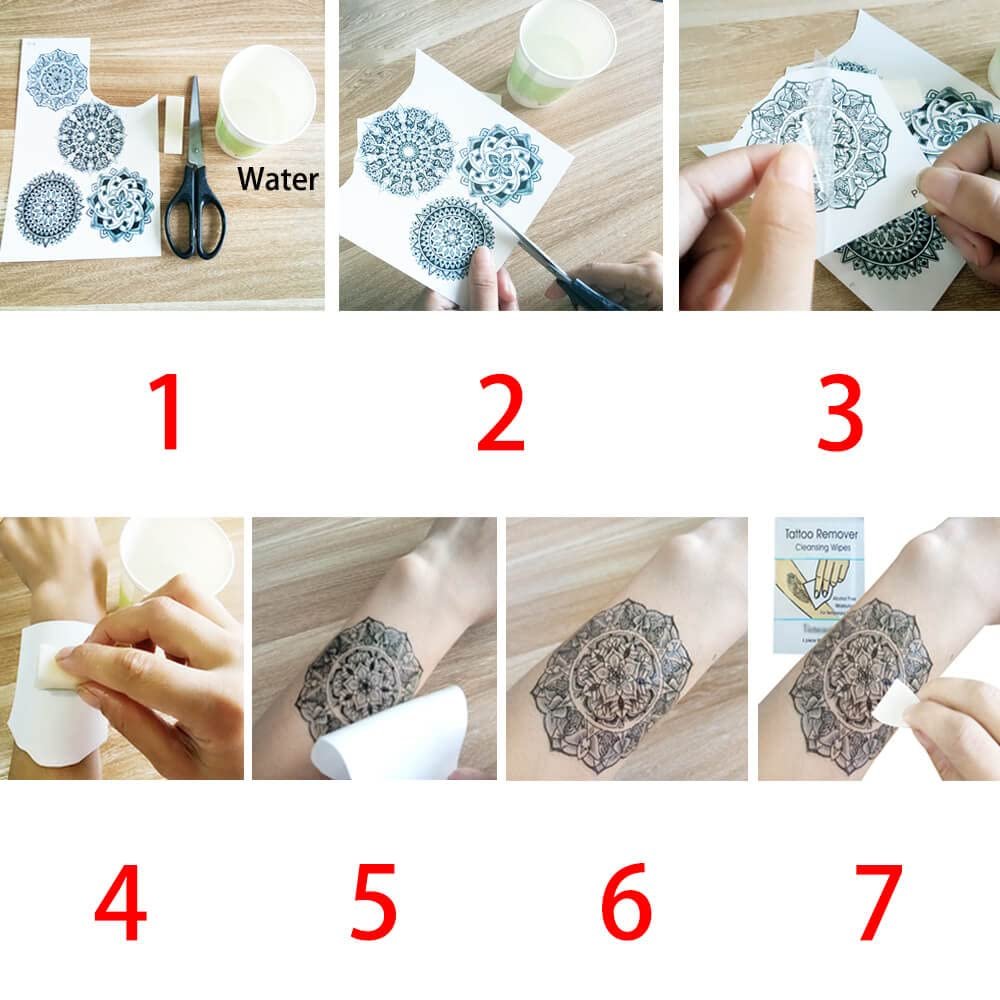 Glaryyears Metallic Gold Temporary Tattoos, 18-Pack Long-lasting Fake Tattoo Stickers, Small Size Variety Pack Realistic Tattoos for Women Adults Girls on Face Body Hand Arm Neck - görsel 7