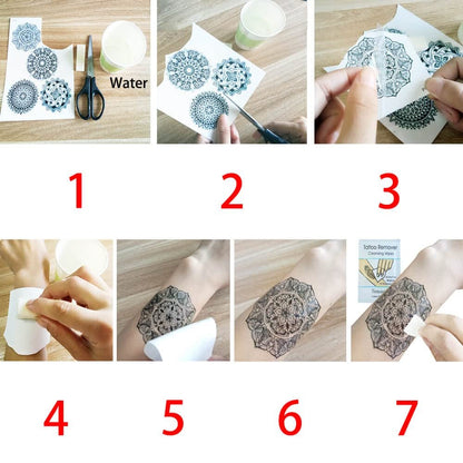Glaryyears Metallic Gold Temporary Tattoos, 18-Pack Long-lasting Fake Tattoo Stickers, Small Size Variety Pack Realistic Tattoos for Women Adults Girls on Face Body Hand Arm Neck