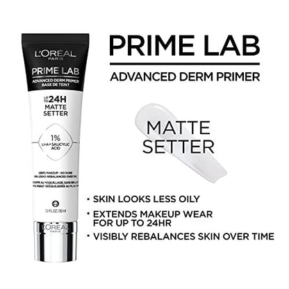 L'Oreal Paris Prime Lab Up to 24H Matte – Grip and Extend Makeup: Creates a tacky base that holds foundation in – Image 4