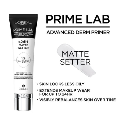 L'Oreal Paris Prime Lab Up to 24H Matte – No Shine Finish: Advanced formula absorbs excess oil for a naturally – Image 3