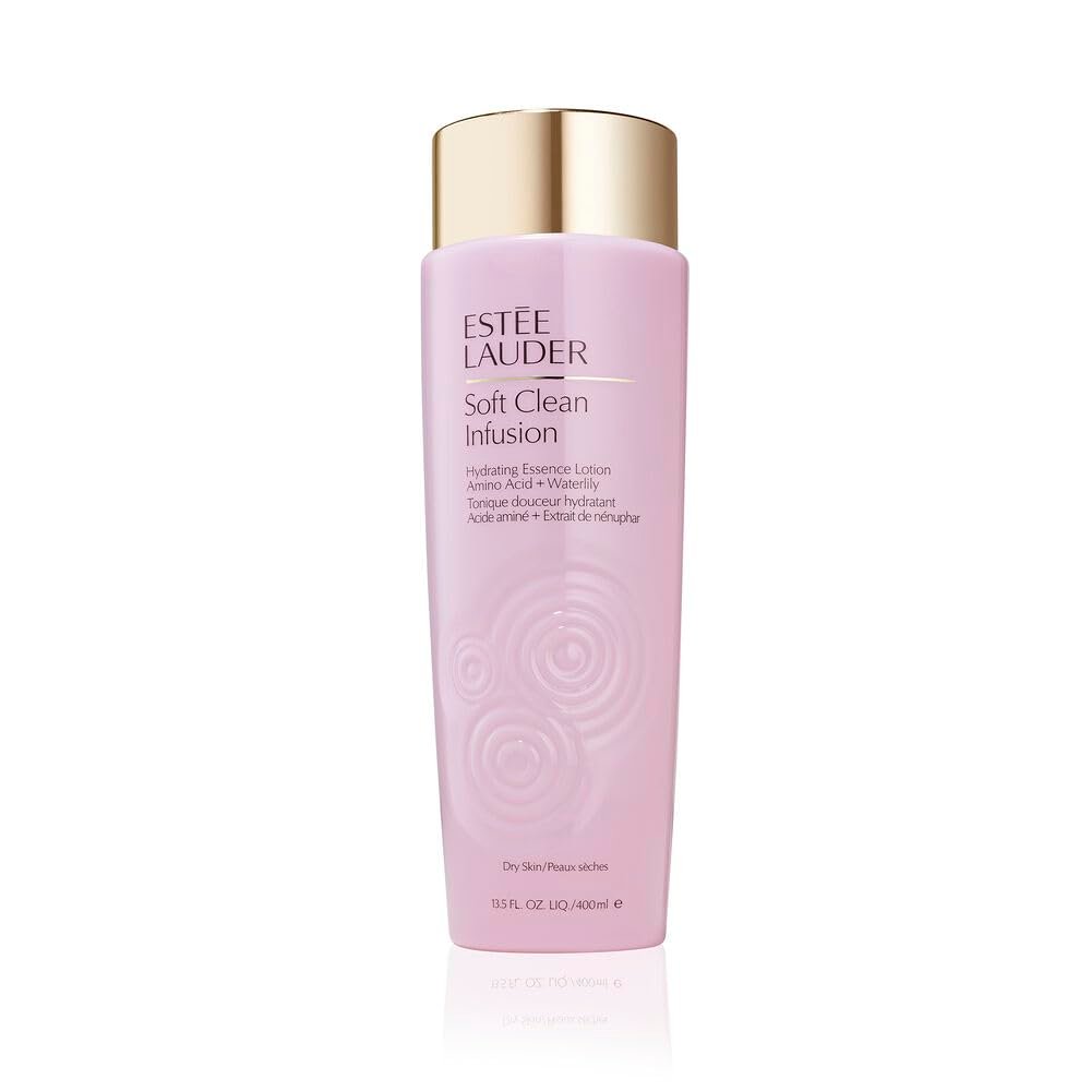 Estée Lauder Soft Clean Infusion Hydrating Skin Essence Face Lotion Toner with Amino Acid + Waterlily, 13.5 Fl Oz Avelisse