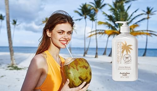 Hemp Nation Cocoa Dreams Tan Extender with Derma Dark Bronzer - 18oz Avelisse