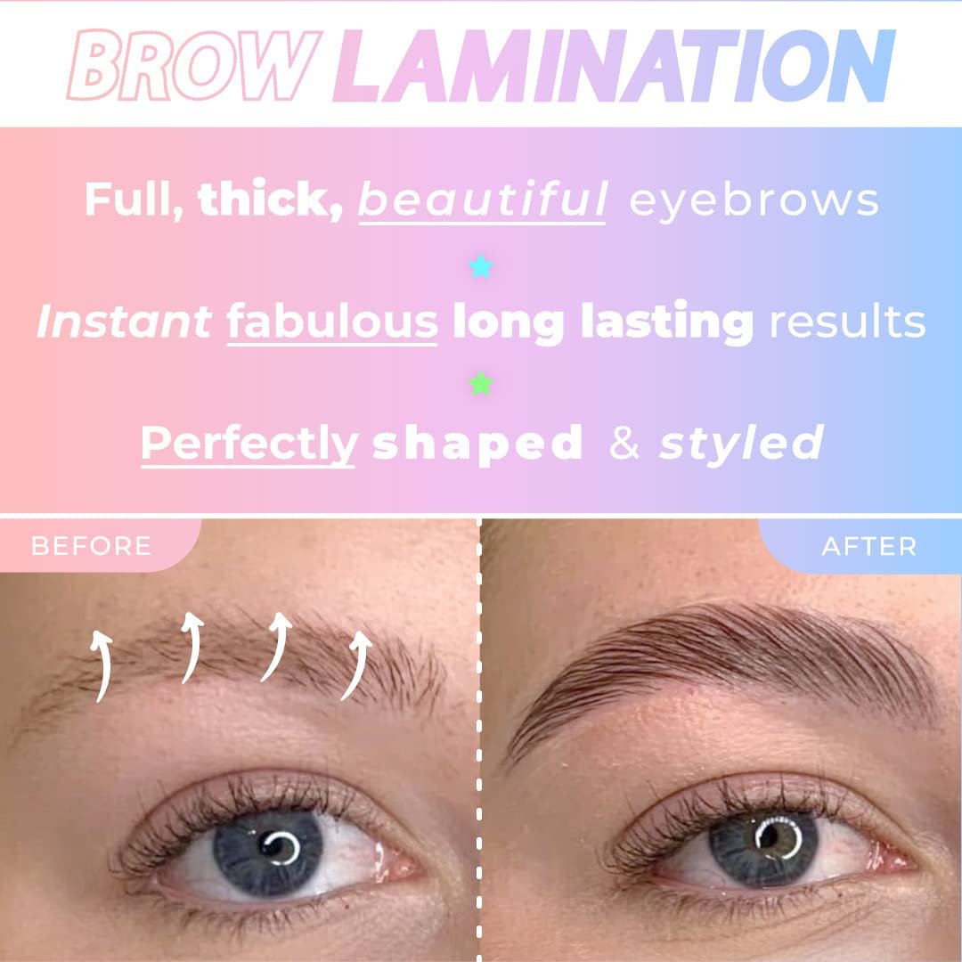 Eyebrow Lamination Kit by Beau | Professional DIY Brow Lift with Keratin Conditioning for Fuller, Thicker Brows - Long Lasting Results (Pack of 11) Avelisse