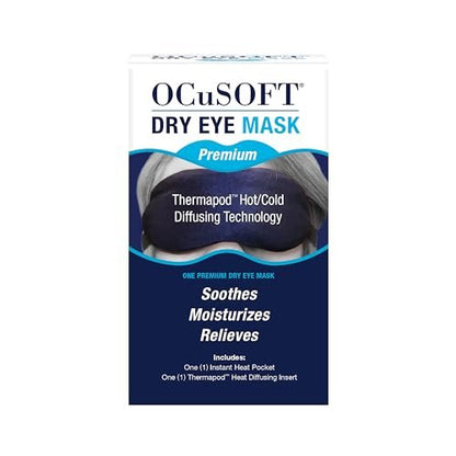 OCuSOFT Dry Eye Mask Premium – Blue, 1 Count – Natural Moisture Therapy for Dry Eyes Avelisse