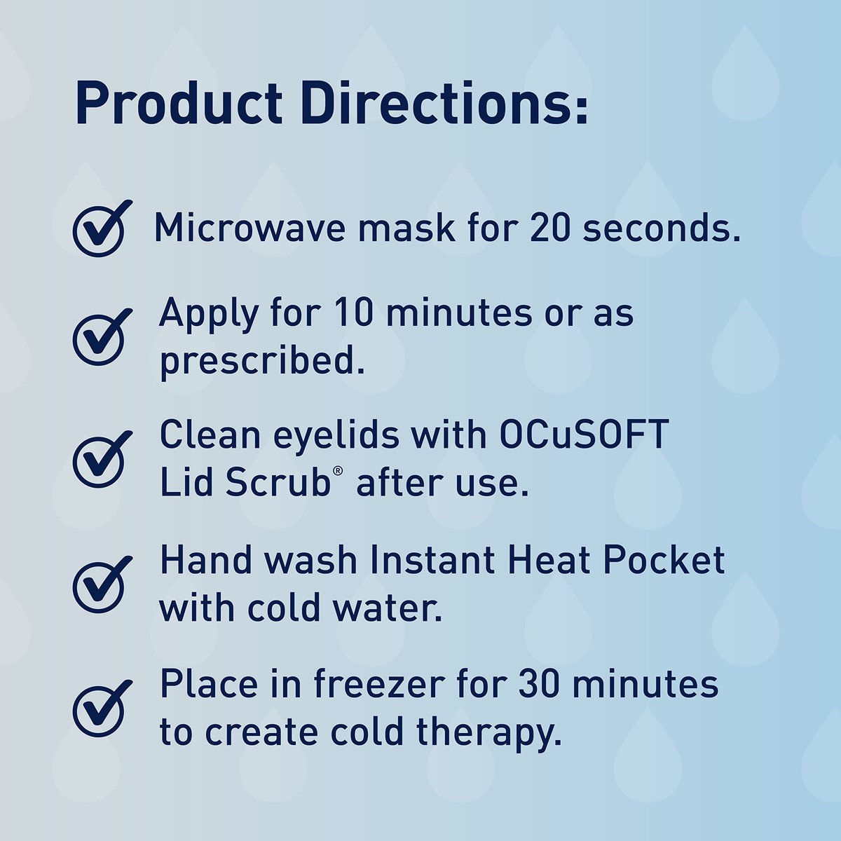 OCuSOFT Dry Eye Mask Premium – Blue, 1 Count – Natural Moisture Therapy for Dry Eyes Avelisse