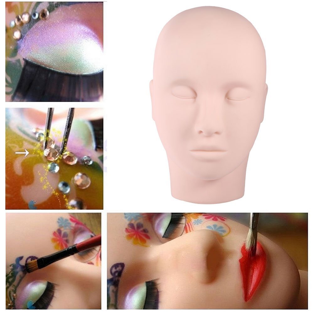 Ymiko Upgraded Makeup Eyelash Extension Practice Head – Soft Touch Rubber Mannequin for Training - görsel 9